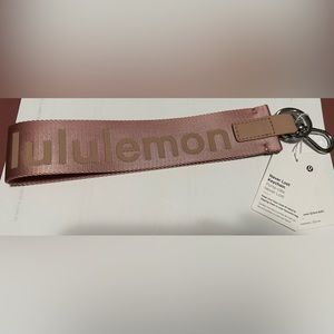 NWT lululemon Never Lost Keychain - Rose Gold